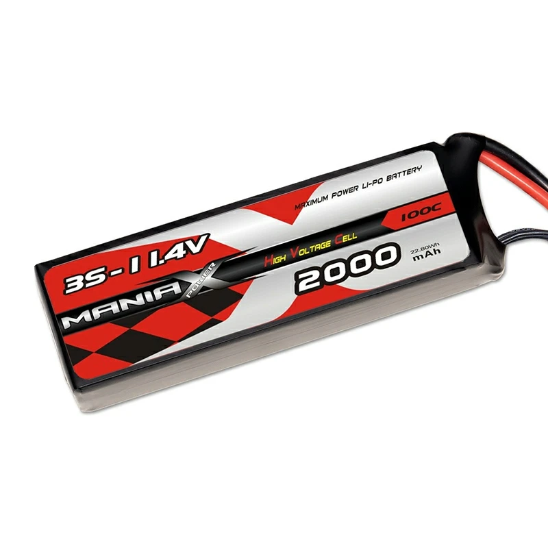 3S-11.4V 2000mAh 100C باتری لیپو