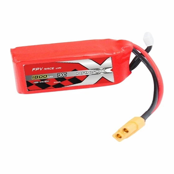 باتری 4S-14.8V 1800mAh 130C FPV Racing Lipo