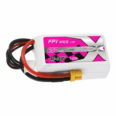 باتری 4S-14.8V 650mAh 100C FPV Racing Lipo